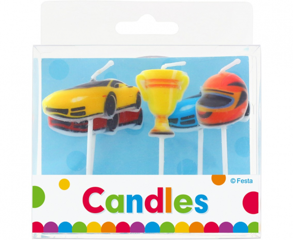 Kerzen - Racing - Car/Auto - 5 Stück