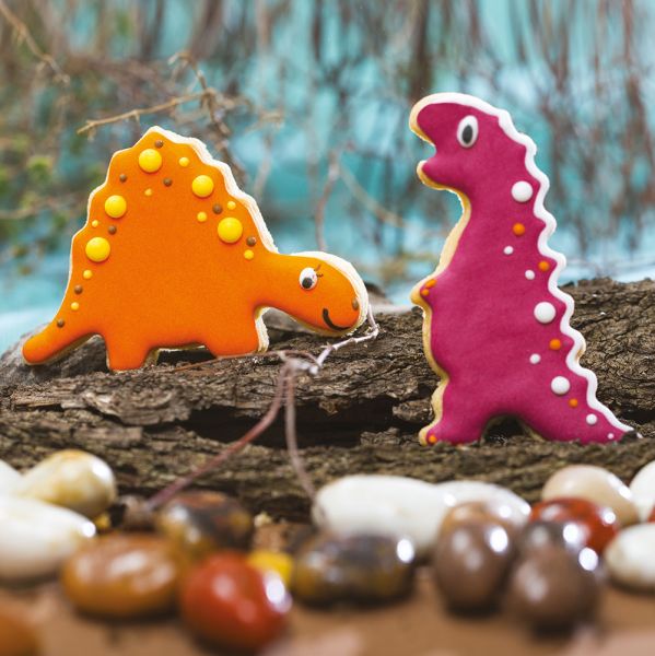 Decora Kunststoff Ausstecher Dinosaurier 2 Stück 9x6cm / 9x6cm