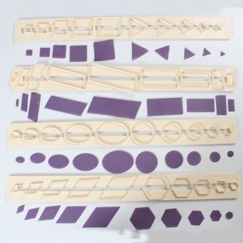 FMM Ausstecher / Tappits Geometrische Formen "Essential Shapes" 4 Teilig