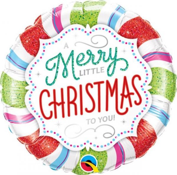 Folienballon - Weihnachten - Have a Merry Christmas - Rund - 46cm