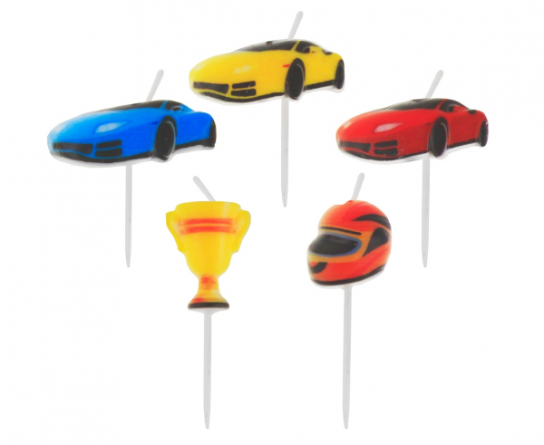 Kerzen - Racing - Car/Auto - 5 Stück