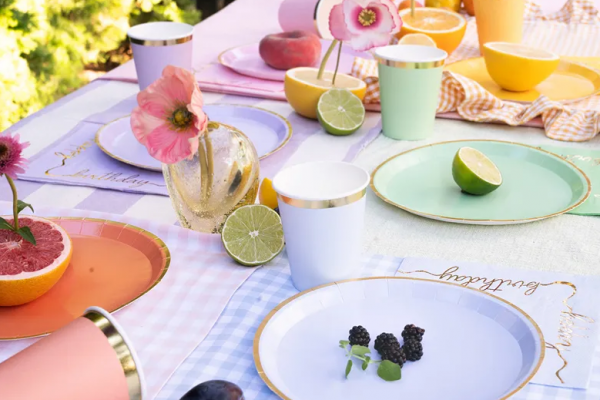 Becher - Papier - Mix - Bunt - 6Stück