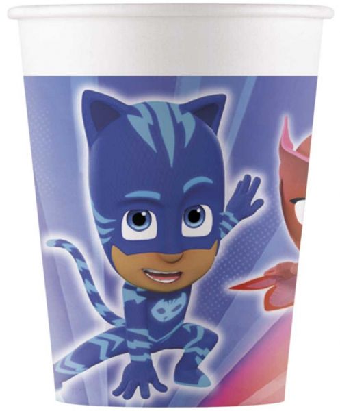 Becher - Papier - PJ Masks - 200ml - 8 Stück