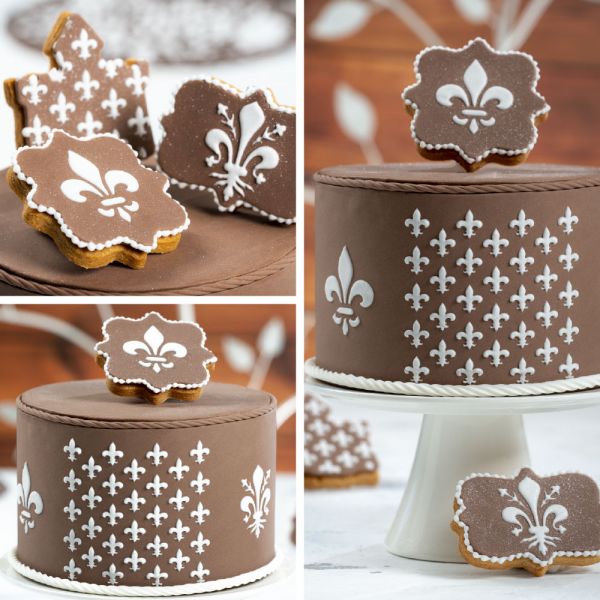 Schablone - Stencil - Barock - 25cmx10cm