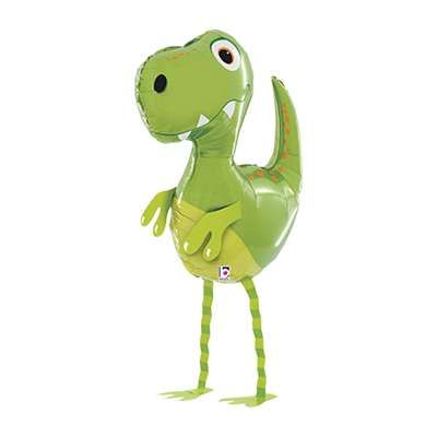 Folienballon - Walking Balloon - Dino grün - 94cm
