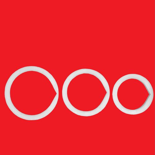 FMM Ausstecher Rosenblätter 3 Teilig