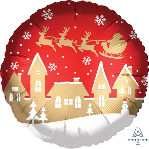 Folien Ballon ''Weihnachtsdorf'' 45cm