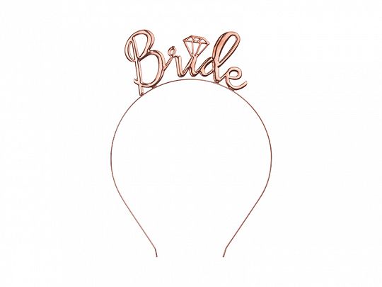Haarreifen - Braut / Bride - Rose-Gold