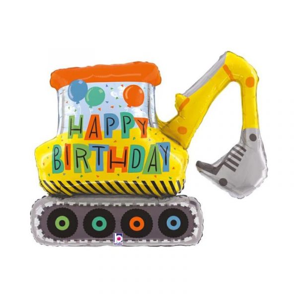 Folienballon - Happy Birthday Bagger - 78cm