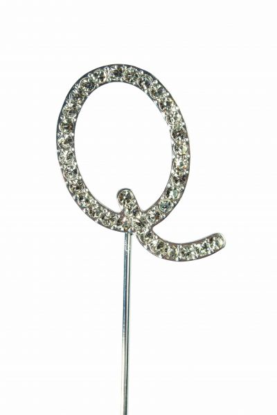 Cake Topper - Diamanten - Buchstabe Q