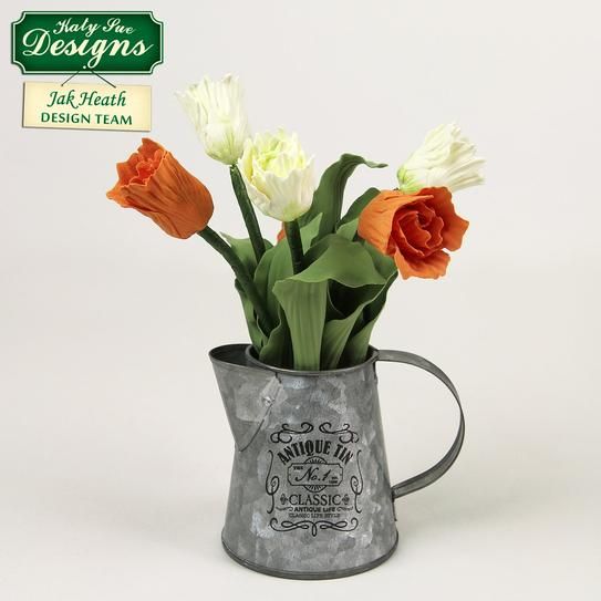 KatySue - Silikonform - Calla - Lilie - Tulpenblatt Veiner