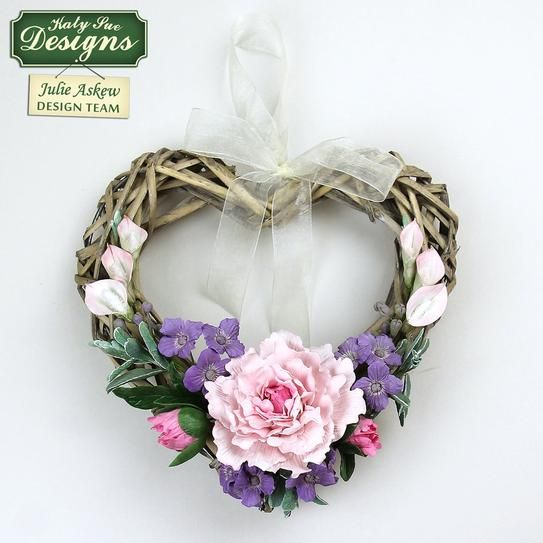 KatySue - Silikonform - Pfingstrosen Blätter - Veiner