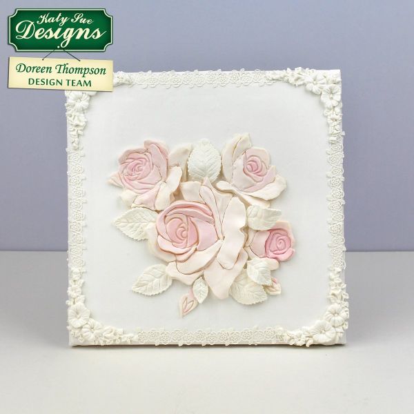 KatySue - Silikonform - Rosen - Kuchenprägung