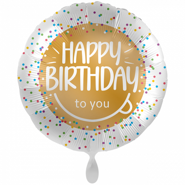 FolienballonXXL-Happy Birthday to you - Ø 71cm
