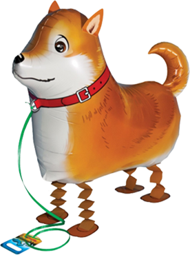 Folienballon - Walking Balloon - Hund - Shiba-inu - 57cm