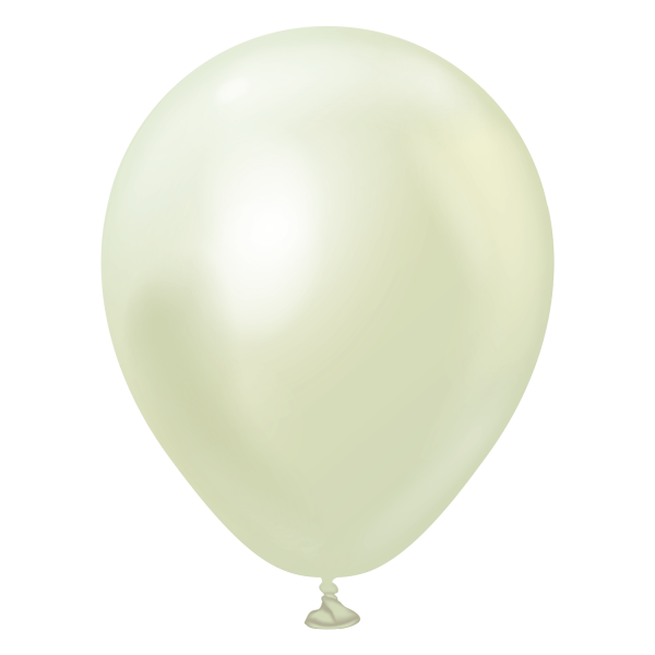 Profi Latexballon / Chrome Green/ Gold - 12cm