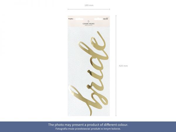 Hängedeko - Hochzeit/Wedding - Bride & Groom - Gold - 2 Stück