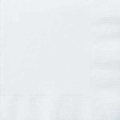 Servietten - Weiß - 33x33cm - 20 Stück