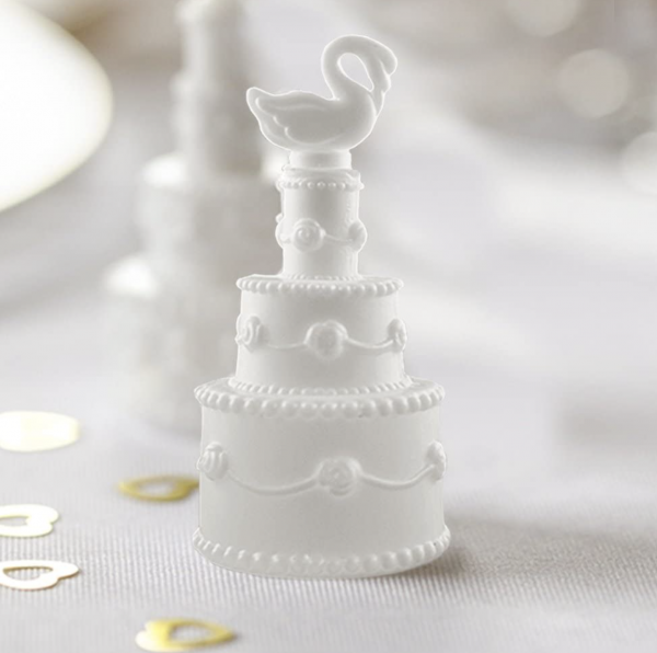 Seifenblasen - Hochzeitstorte Schwan - 4 Stück