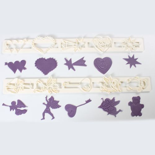 FMM Ausstecher / Tappits Liebesmotive -Hearts & Cherubs- 2 Teilig