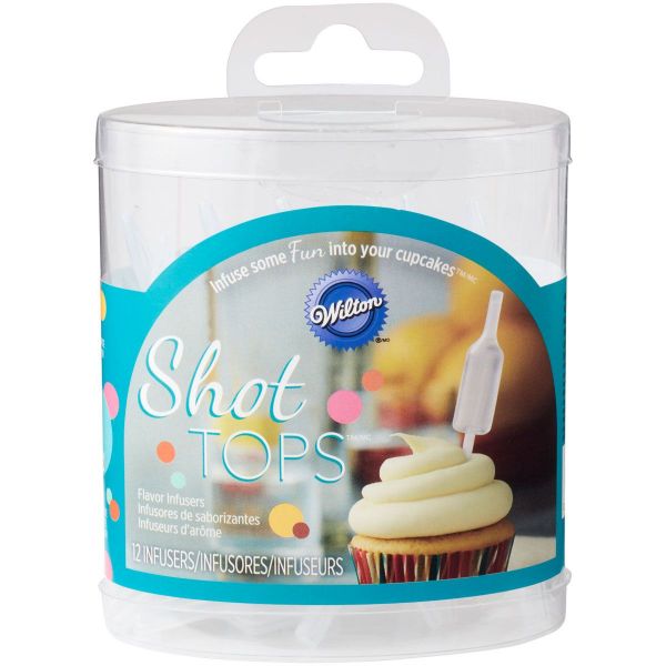 Wilton - Shot Tops Infusers - Pippeten zum füllen - 12Stück