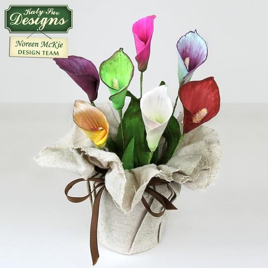 KatySue - Silikonform - Calla - Lilie - Tulpenblatt Veiner