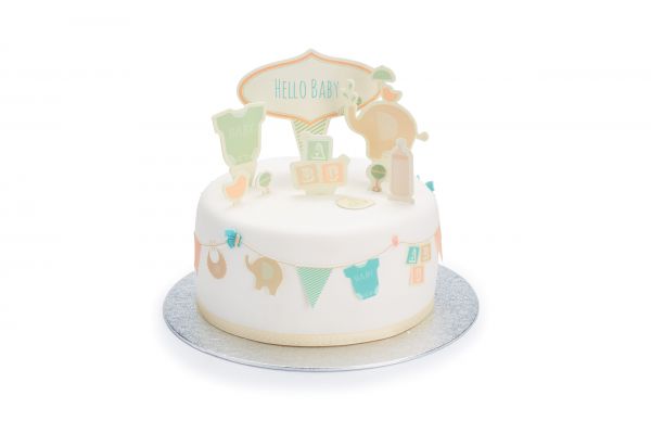 Sweetly Does It Baby Kuchendeko-Piekser 26x15cm - Papier