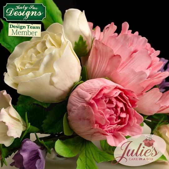 KatySue - Silikonform - Pfingstrosen Blätter - Veiner