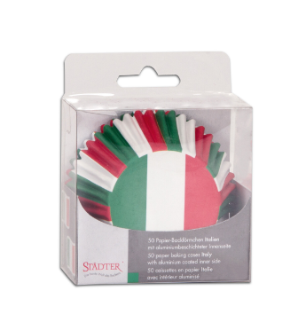 Cupcake/Muffin Förmchen - Italien - 50 Stück