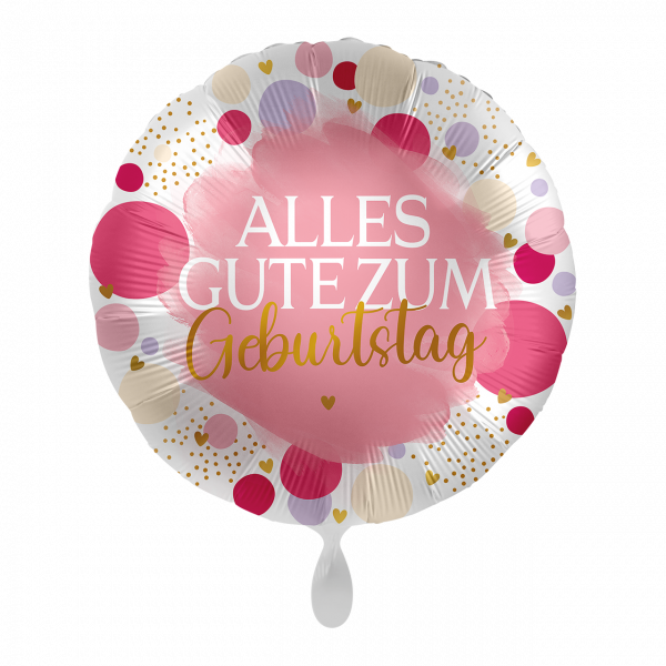 Folienballon-Rund-alles Gute zum Geburtstag-Ø 43cm