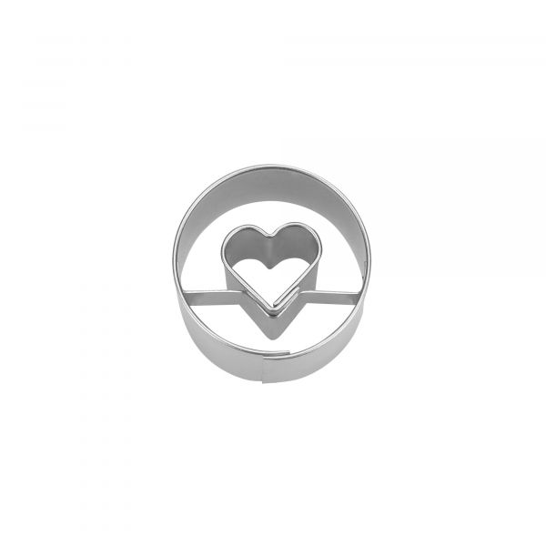 Städter - Ausstecher - Herz in Ring mini - Edelstahl - 3cm