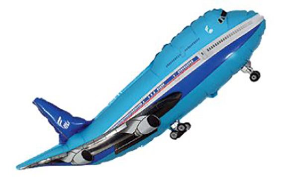 Folienballon - "Flugzeug" - 97cm