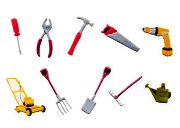 FMM Ausstecher / Tappits "Garten & Werkzeug" - D.I.Y & Garden - 2 Teilig