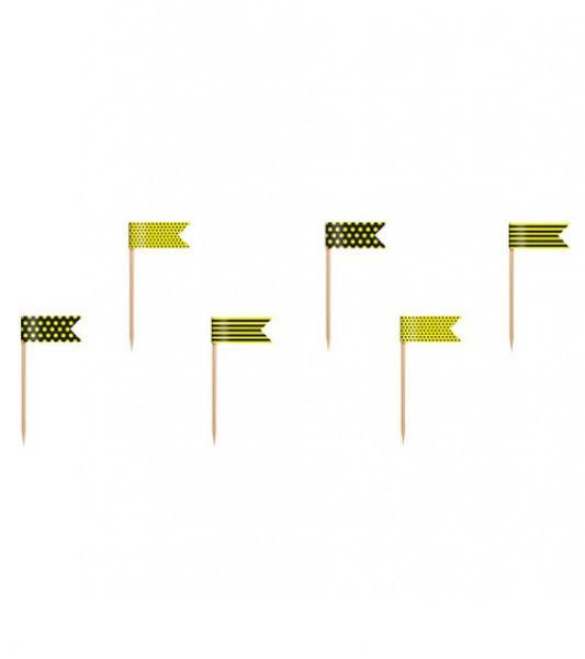 Cupcake-Fähnchen - "Biene" - 6 Stück