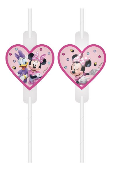 Strohhalme - Papier - Minnie Maus - Junior - 4 Stück