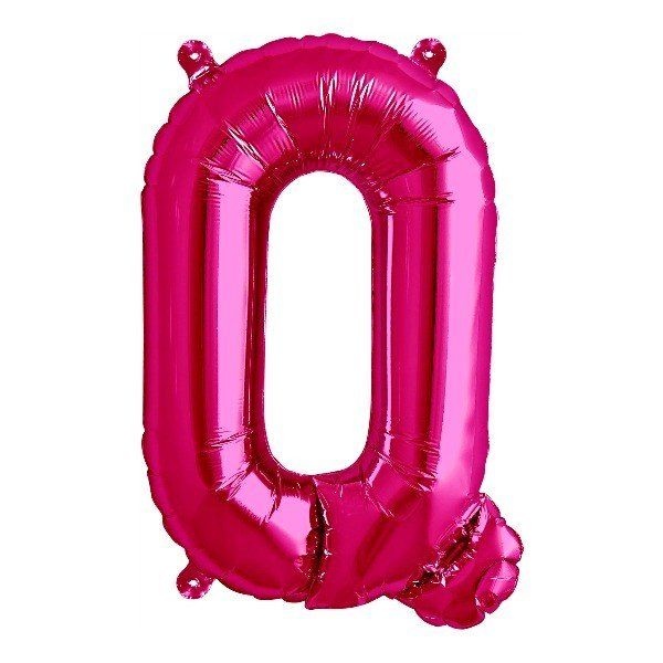 Folienballon - "Q" - Pink - 41cm
