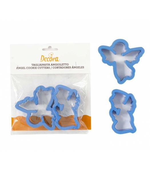 Decora Ausstecher - Engel - 7.5 x 2.2 cm - 2 Stück