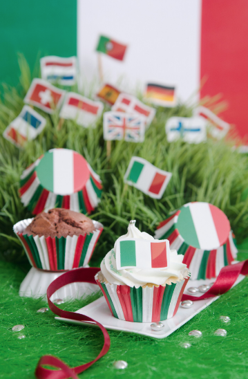 Cupcake/Muffin Förmchen - Italien - 50 Stück