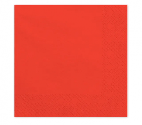 Servietten - Rot - 33x33cm - 20 Stück