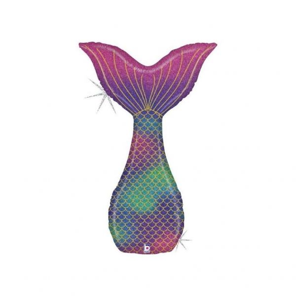 Folienballon - Glitter Mermaid - Meerjungfrau Flosse - 117cm