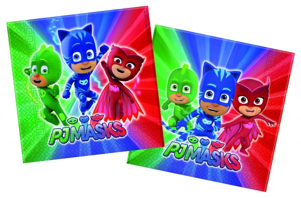 Servietten - PJ Masks - 33x33cm - 20 Stück