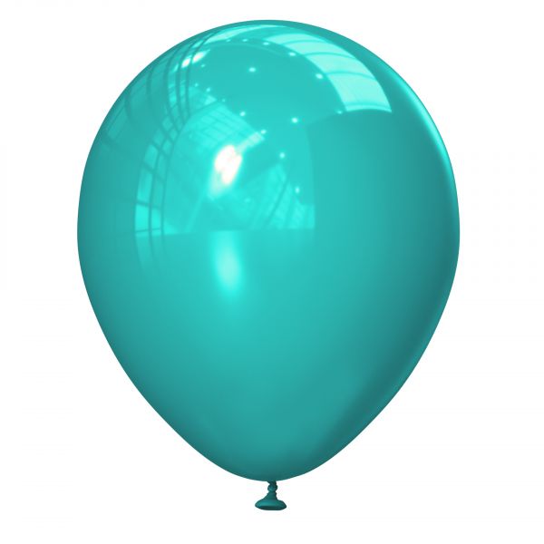 Profi Latexballon - Matt Standard-Türkis - 30cm