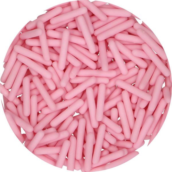 Zuckerdekoration - Matt Sugar Rods XL - Rosa - 70g