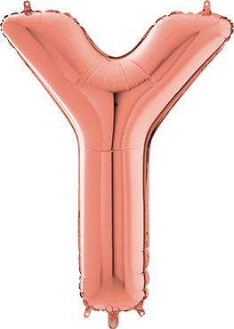 Folienballon - Y - Rosegold - 66cm