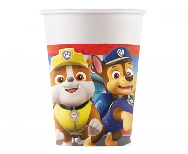 Becher - Papier - Paw Patrol - Rescue Heroes - 200ml - 8 Stück