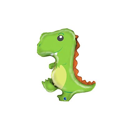 Folienballon -mini Dino grün - 30cm