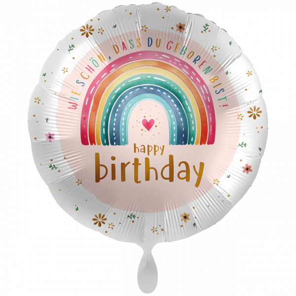 FolienballonXXL-Wie schön das du geboren bist - Ø 71cm