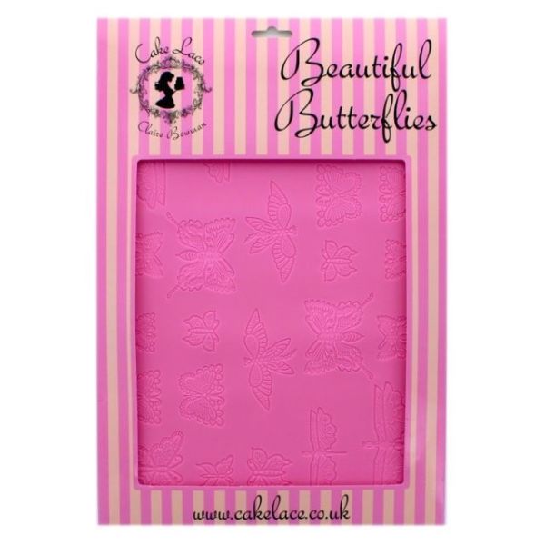 Cake Lace Silikonmatte für Essbare Tortenspitze "Beautiful Butterflies"