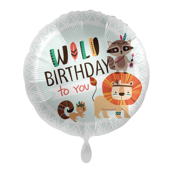 Folienballon-WILD Birthday to you-Ø 43cm