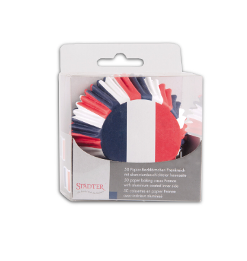 Cupcake/Muffin Förmchen - Frankreich - 50 Stück